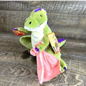New Plush How Do Dinosaurs Say Goodnight T-Rex w/ Teddy & Blanket Yolen & Teague